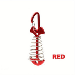 Aluminum Alloy Fishbone Ground Nails Stainless Steel Fixed Spring Hook