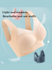 Seamless Mesh Stitching Sports Bra Push Up Tank Bra
