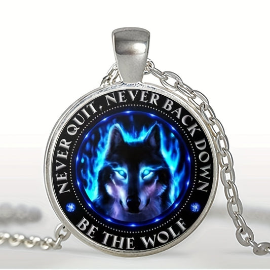 Vintage Wolf Pendant Necklace Decorative Accessories Gift