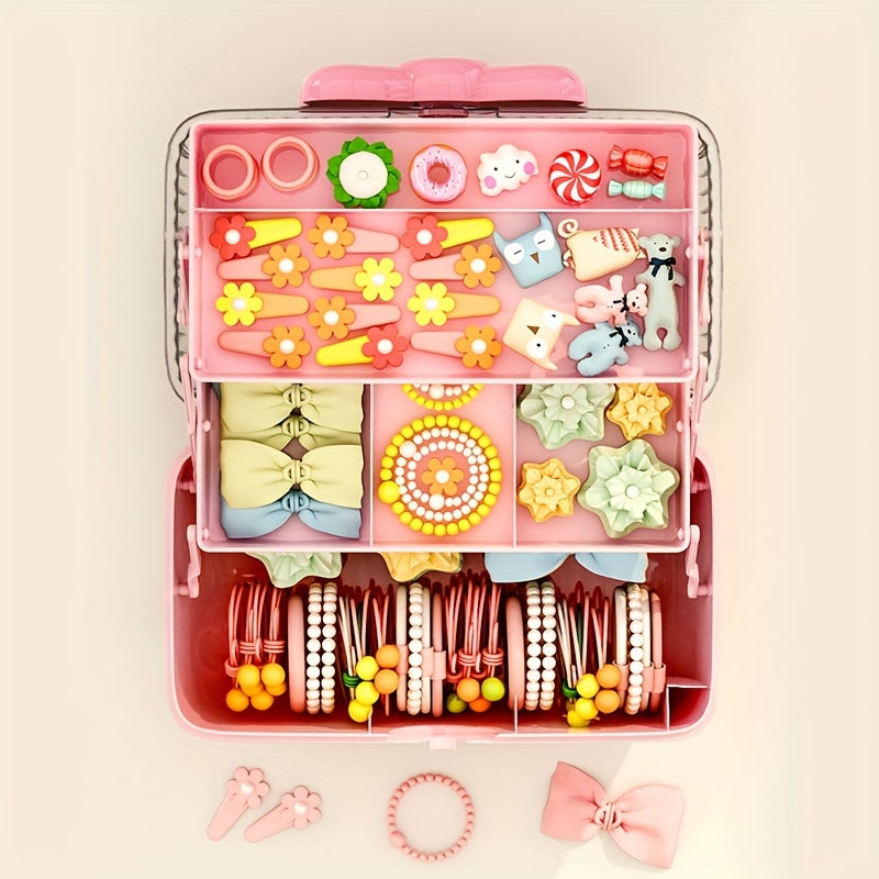 Dustproof Bow Makeup Organizer with Handles