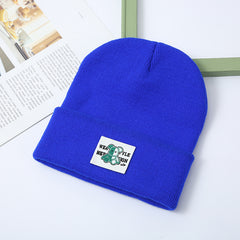 Warm Knitted Hat Bear Men Women Autumn Winter