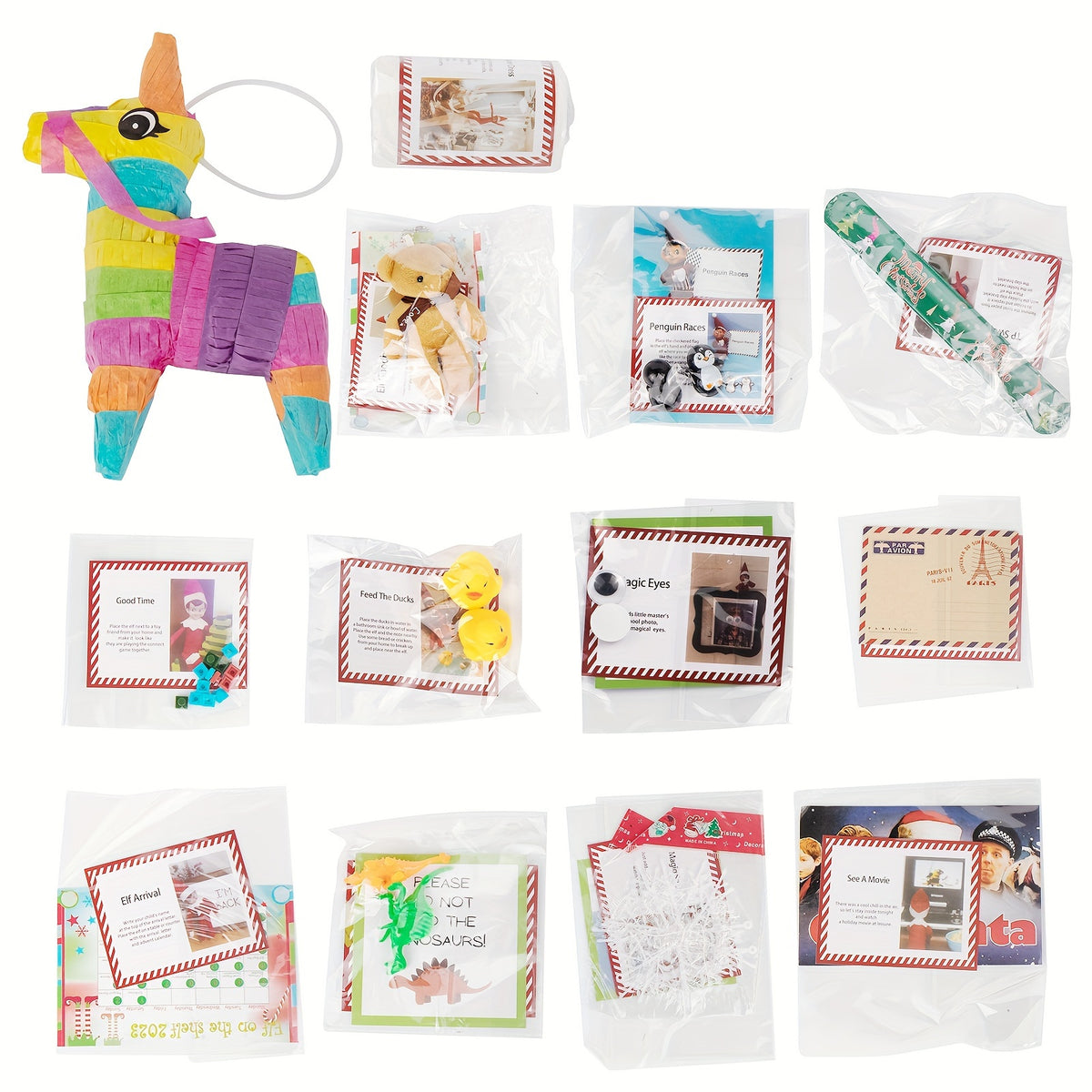 Elf Set 12 24 Christmas Activities Christmas Countdown Gift Christmas Advent Cal