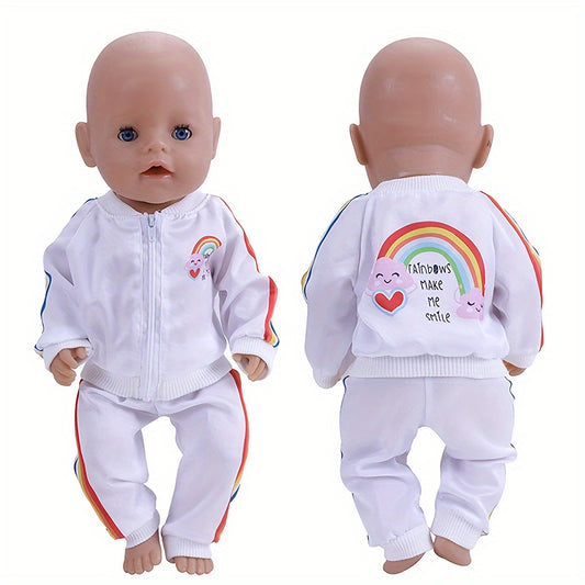 2pcs Sports Style Doll Clothes For 18In Dolls, Fits 43 Dolls