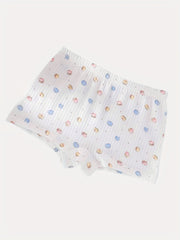 5pcs Girls Cartoon Rabbit & Cake Shortie Briefs Soft Cotton Underwear