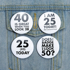 18th Birthday Enamel Pins Custom Brooches Lapel Badges