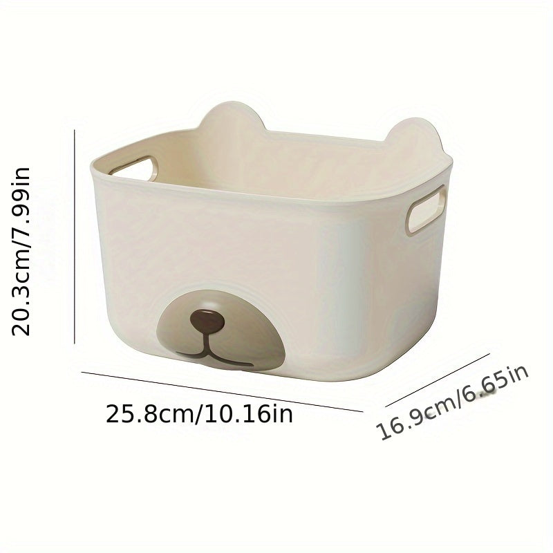 3pcs Office Storage Organizer Plastic Bin Basket