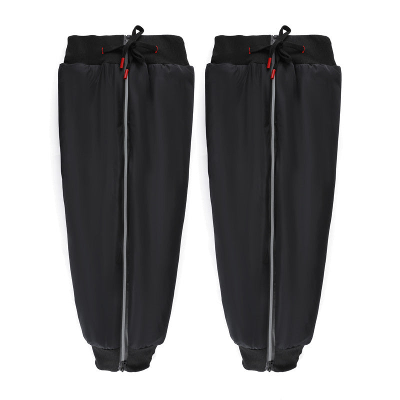 Reflective Winter Knee Pads Waterproof Thickened Memory Cloth Poly Fleece
