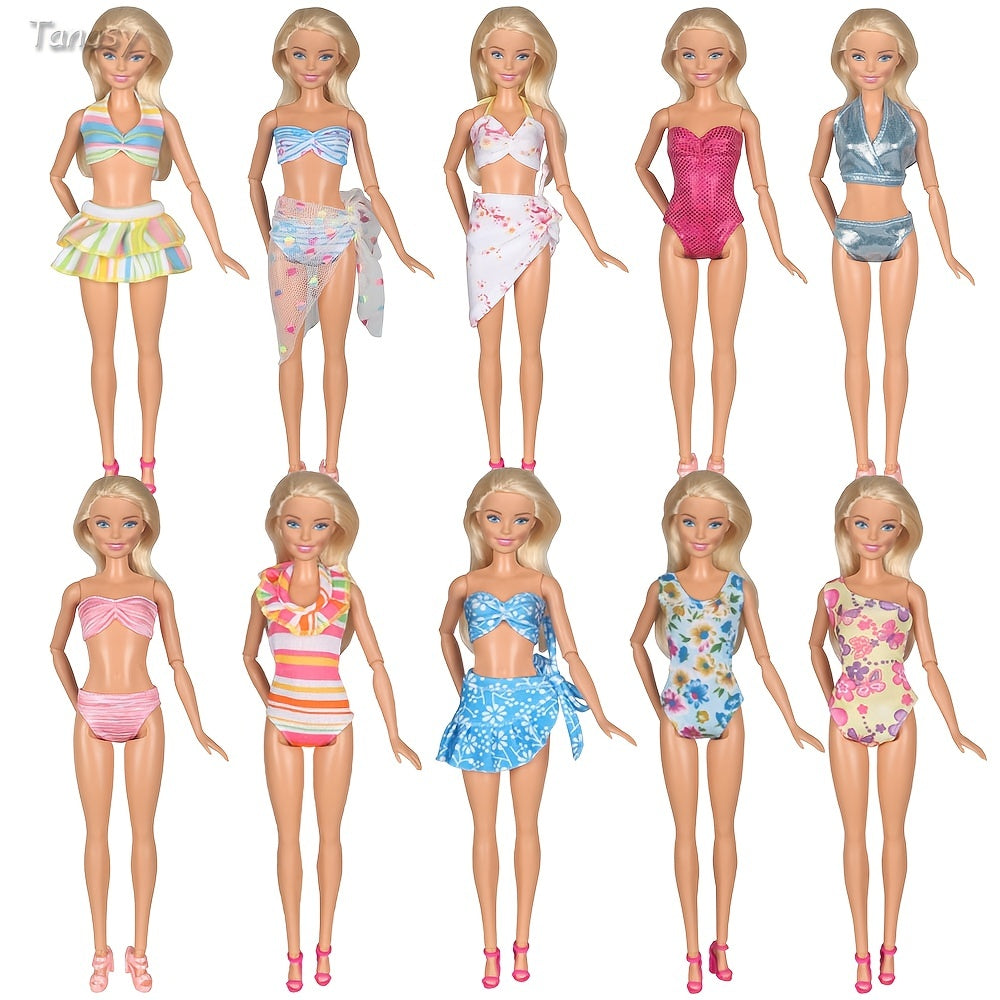 Beach Bikini Set for Dolls - Perfect Gift for Girls