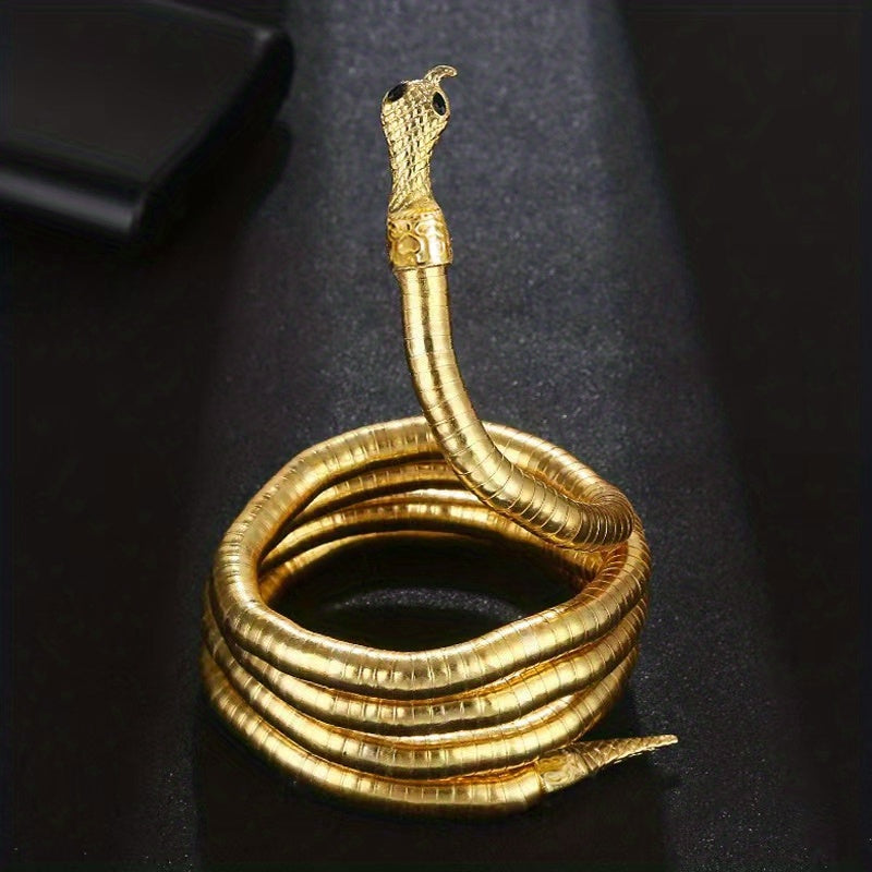 Gothic Snake Necklace Long Chunky Snake Wrap Collar For Women Girls