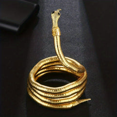 Gothic Snake Necklace Long Chunky Snake Wrap Collar For Women Girls