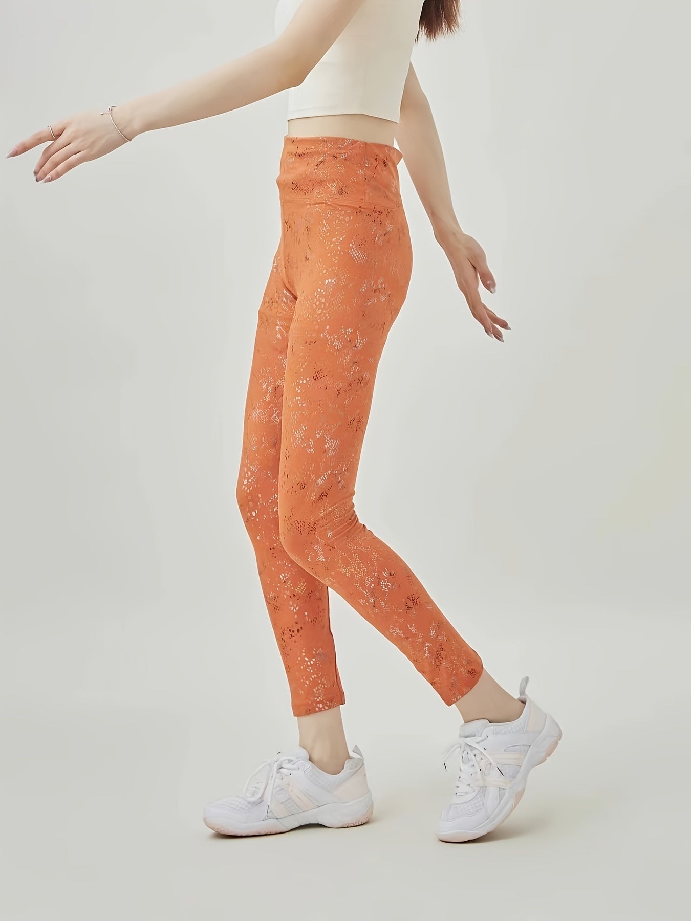 Women's High Waisted Yoga Leggings for Workout Running