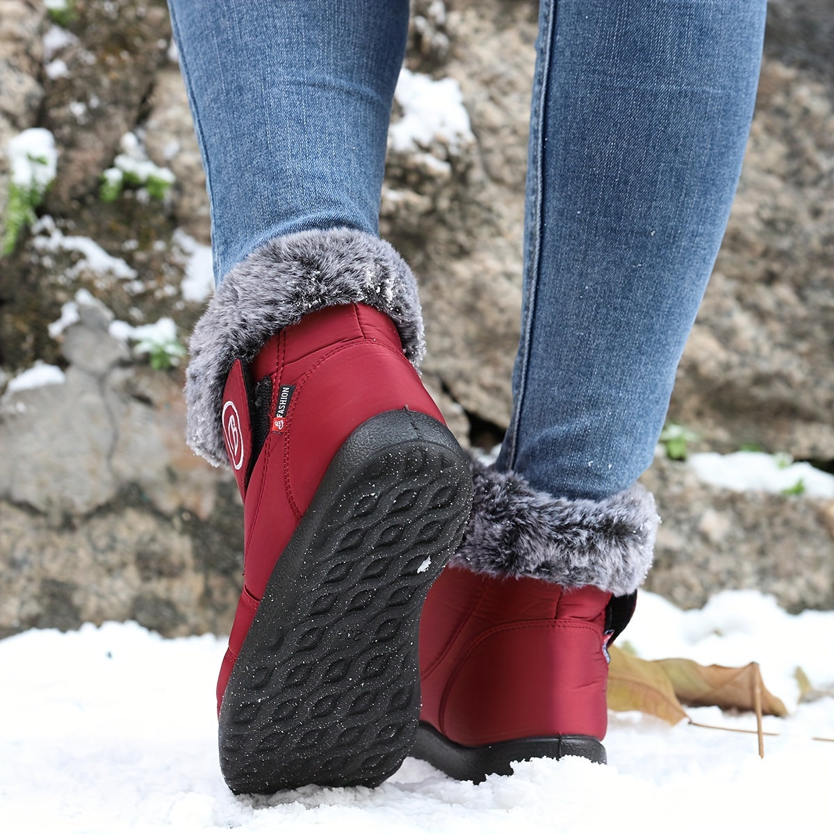 Women's Non-slip Snow Boots Comfortable Warm Hiking Shoes