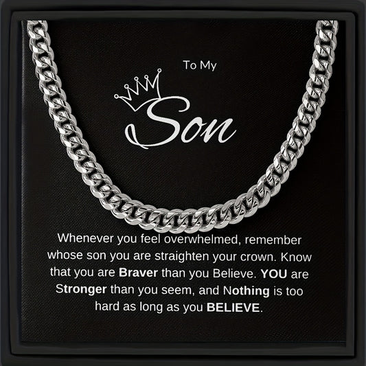 Hip Hop Style Chain Necklace Decorative Accessories for Son