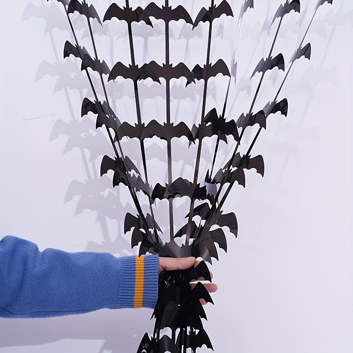 Halloween Bat Pattern Rain Silk Curtain Decoration