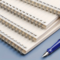 A5 B5 Spiral Notebook 8mm Ruled 80 Sheets Journals