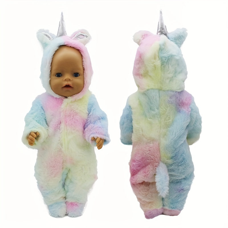 Polyester Fiber Doll Clothes for 17in Doll Purple/Light Yellow