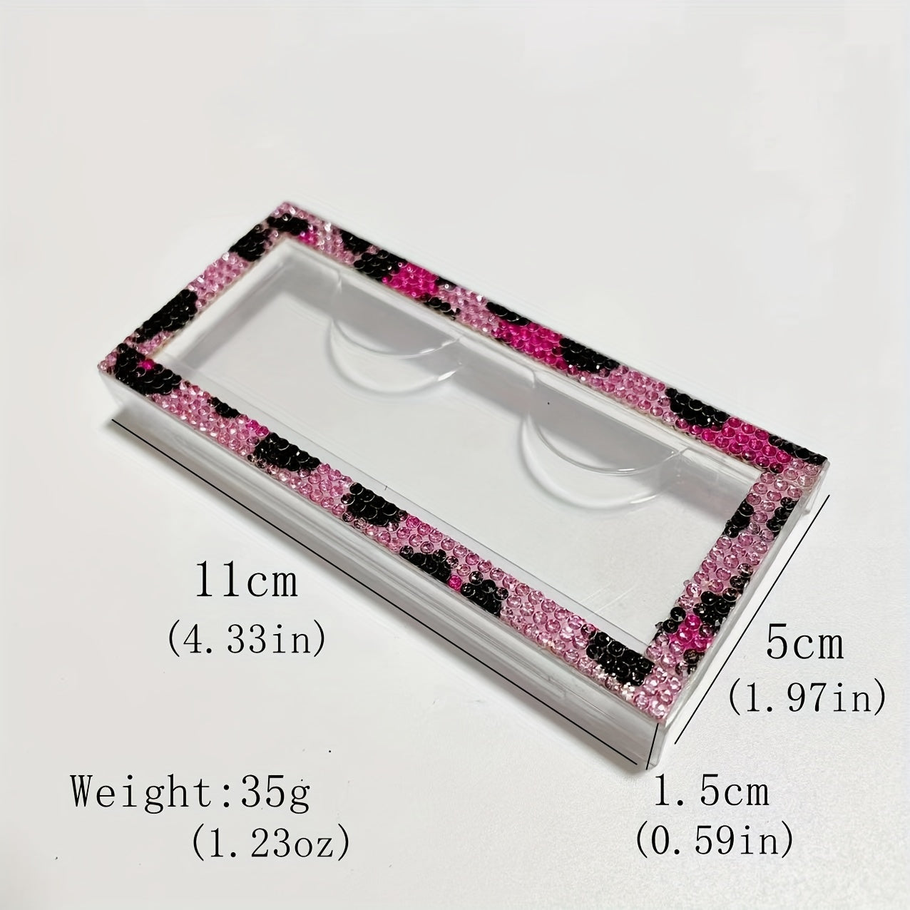 Stylish Rhinestone Eyelash Box for Organizing & Displaying Lashes