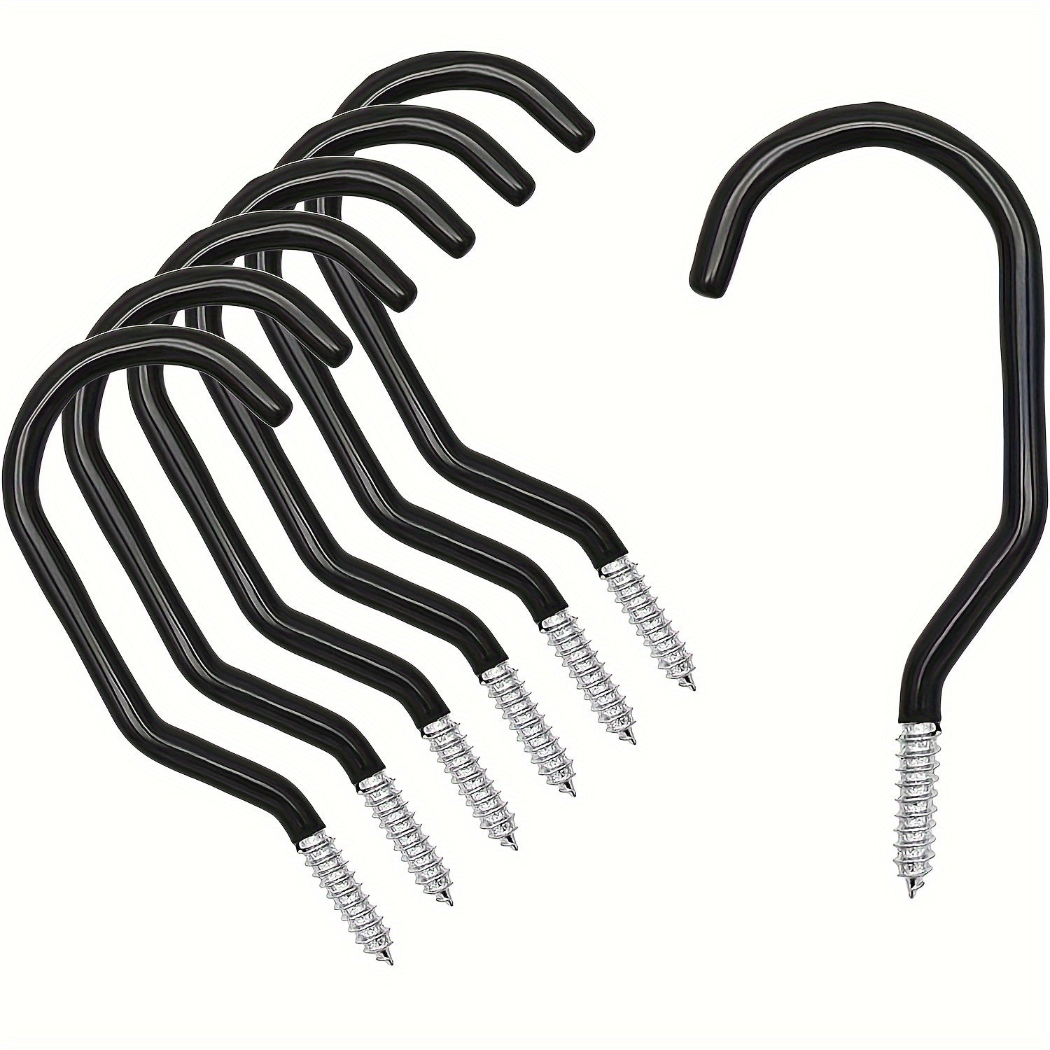 6pcs Bike Storage Hook Heavy Duty Wall Mount Rack Large Screw for Garage