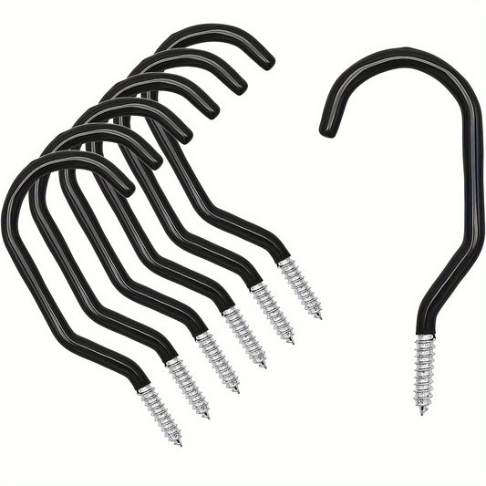6pcs Bike Storage Hook Heavy Duty Wall Mount Rack Large Screw for Garage