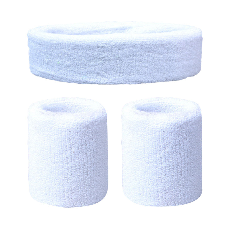 2pcs Sweat Absorbing Wrist & Head Bands for Outdoor Sports