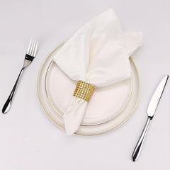 6pcs Rhinestone Napkin Rings for Parties, Weddings, and Gatherings