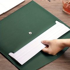 Faux Leather Document Bag A4 Paper File Bag Folder File Package