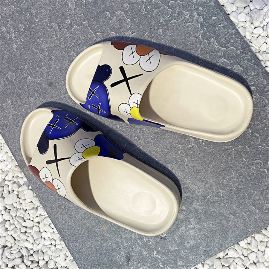 Men's Cartoon Slippers, Cozy Indoor House Shoes