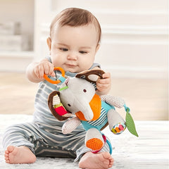 Colorful Hanging Hook Baby Toy Sensory Rattle & Teething Texture