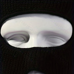 Unisex Thermal 2 Hole Knitted Mask Full Face Covering Outdoor Sports
