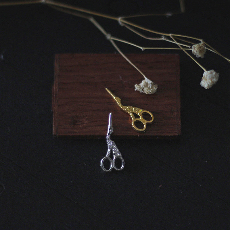 Vintage Scissors Mini Dollhouse Accessory Retro Style Crafting Tool