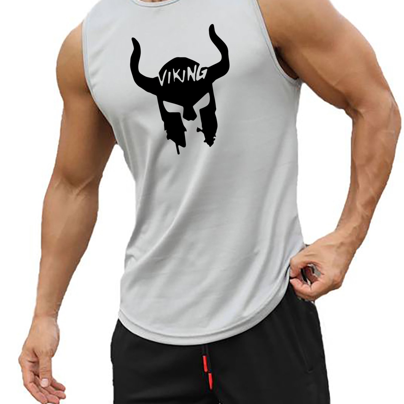 Men's Viking Warrior Print Quick Dry Tank Top