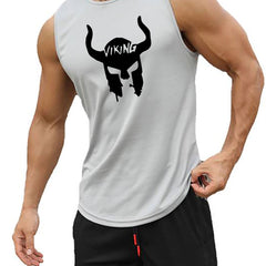 Men's Viking Warrior Print Quick Dry Tank Top