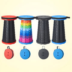 Portable Folding Telescopic Stool Lightweight Plastic Subway Queuing Stool