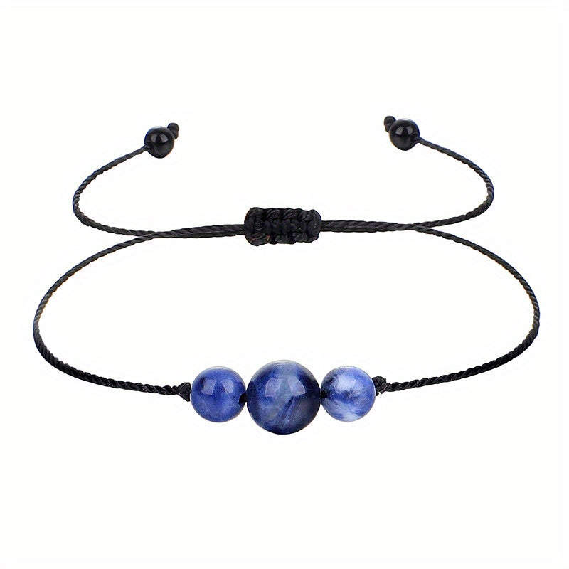 Colorful Energy Stone Yoga Crystal Stone Beaded Bracelet Chakra Amethyst Garnet