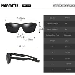PARANOID Vintage Polarized Sunglasses For Men Women Polarized Sunglasses