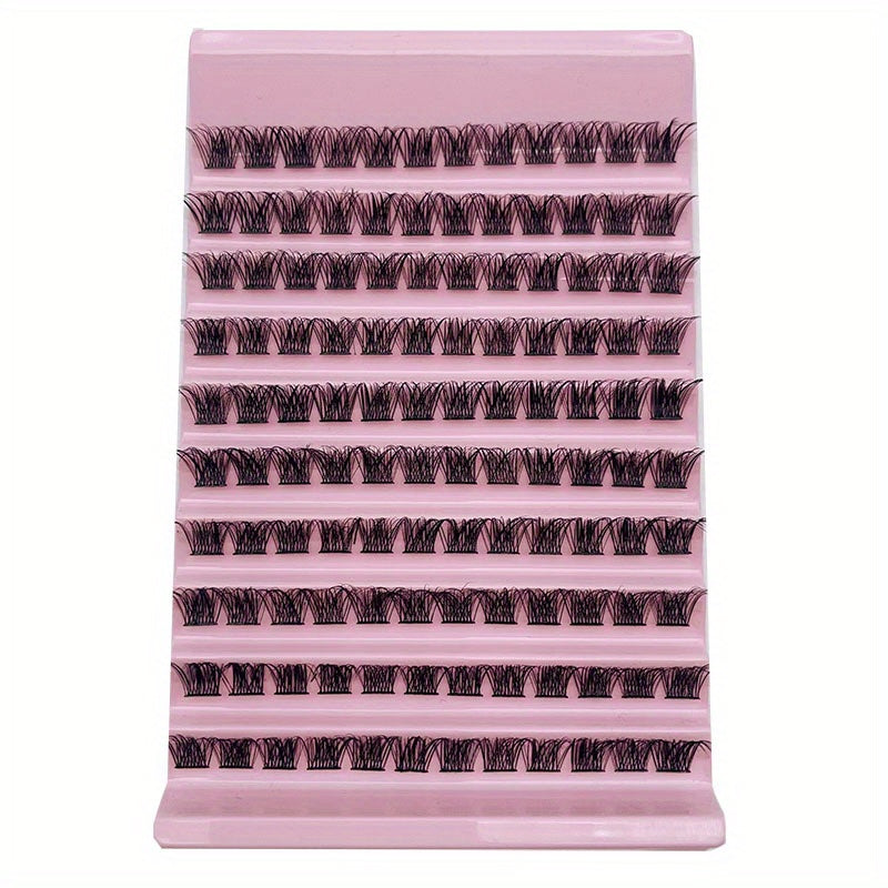 140 pcs Fluffy Lash Clusters 6-14MM D Curl Eyelash Extensions