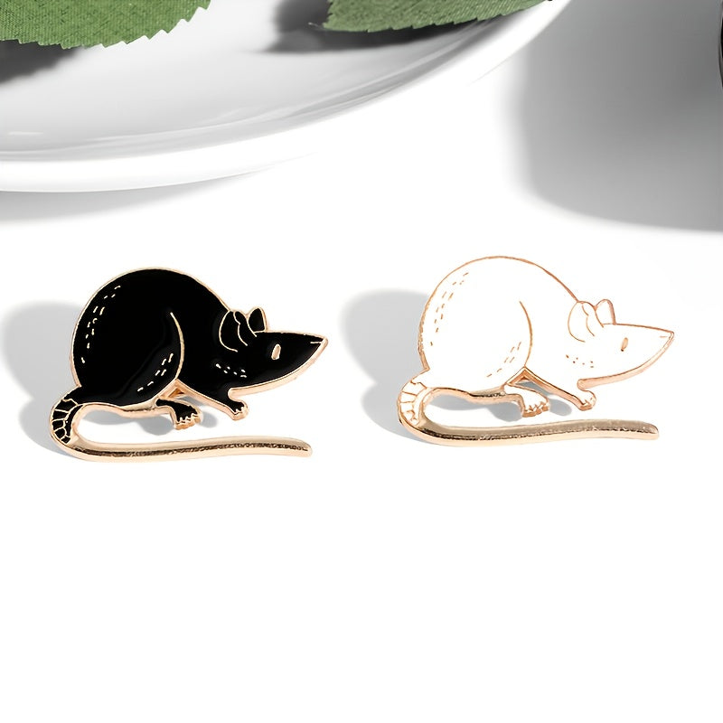 Cute Cat and Mouse Brooch Anime Pin
