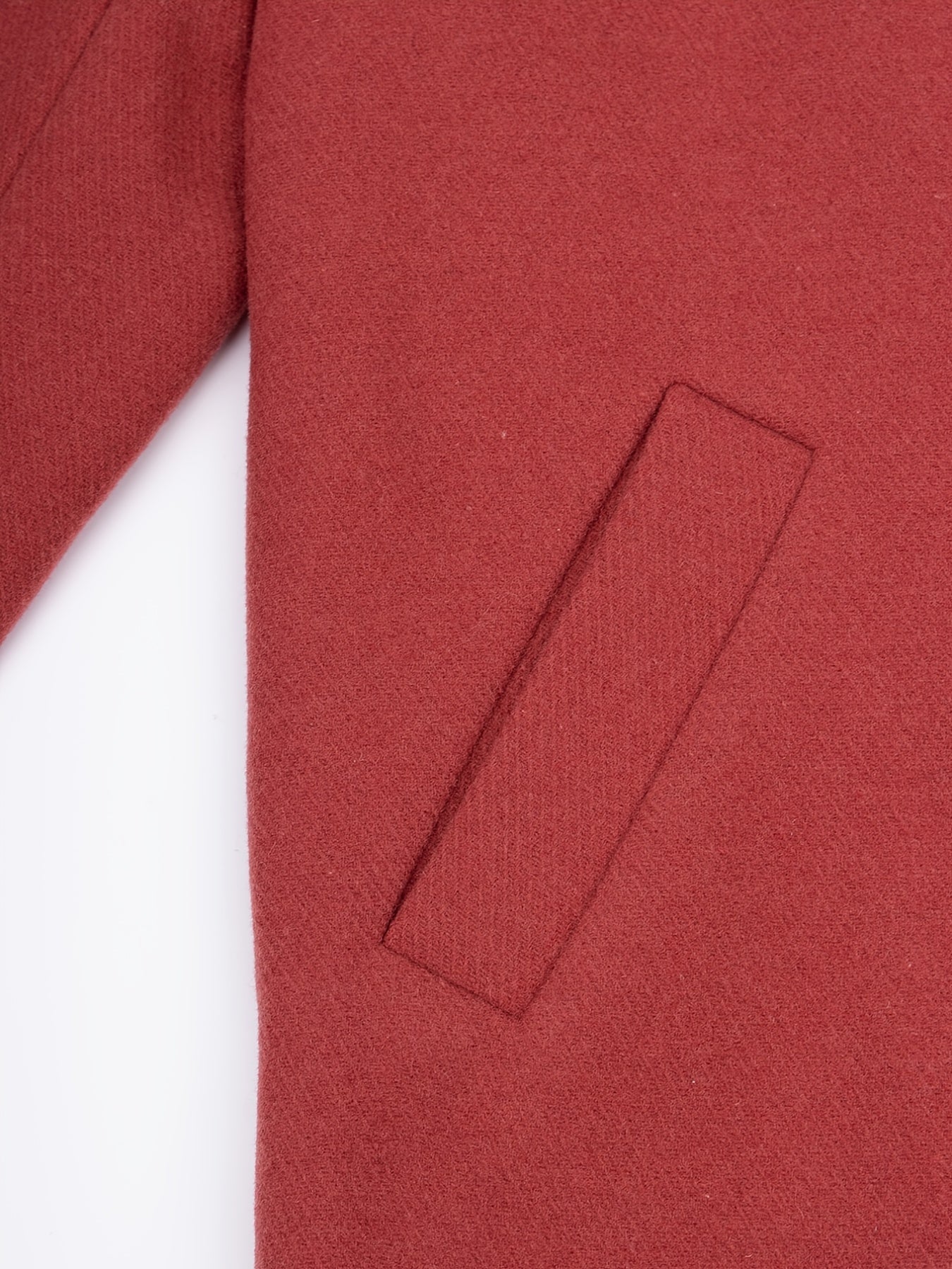 Double Button Cross Lapel Blazer with Pockets