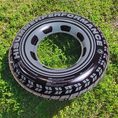 1pc PVC Inflatable Car Tire Swimming Ring for Summer Parties