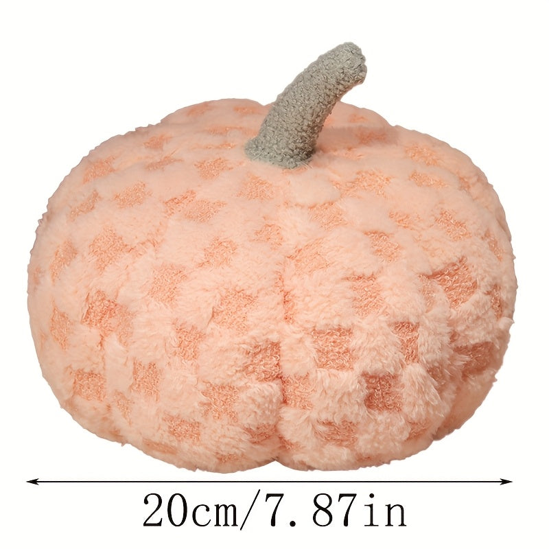 3D Pumpkin Plush Pillow Fluffy Halloween Decor Cushion