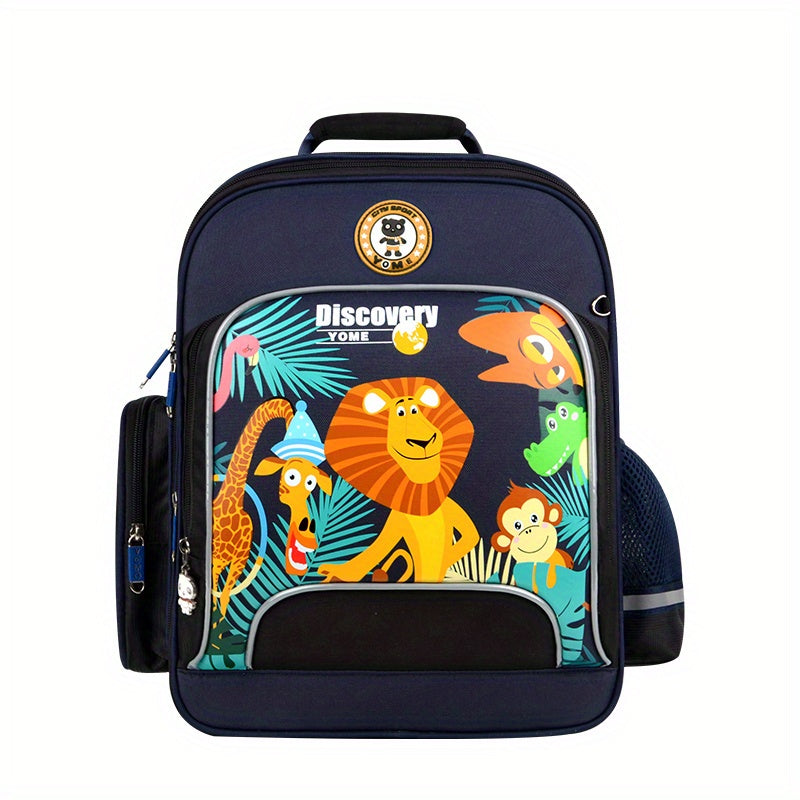 Yome Children's Backpack Primary School Cartoon Lion Dinosaur Pony Bag