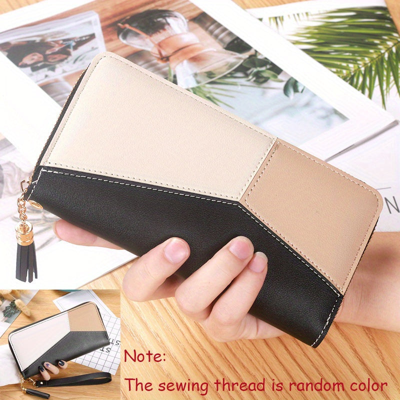 Textured PU Leather Wallet Clutch Bag for Women