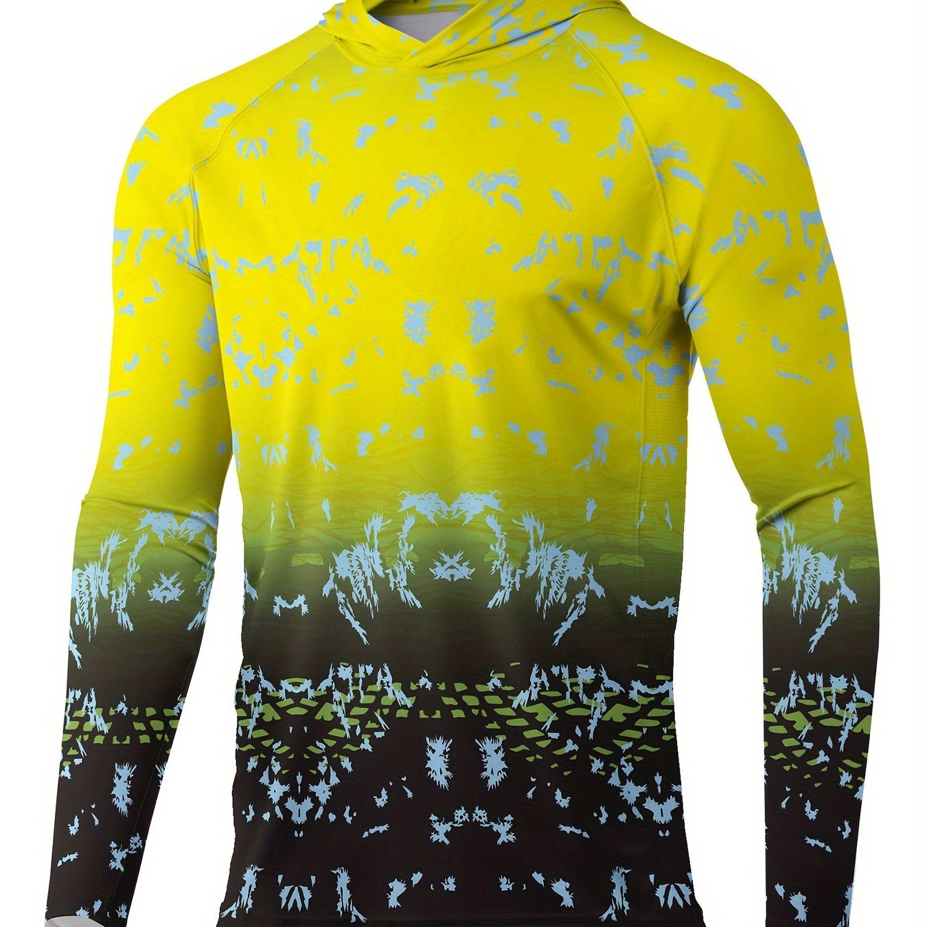 Men's Gradient UPF 50 Sun Protection Hoodie Long Sleeve Quick Dry Tops
