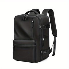 Large Capacity Nylon Backpack with Shoe Compartment for Travel