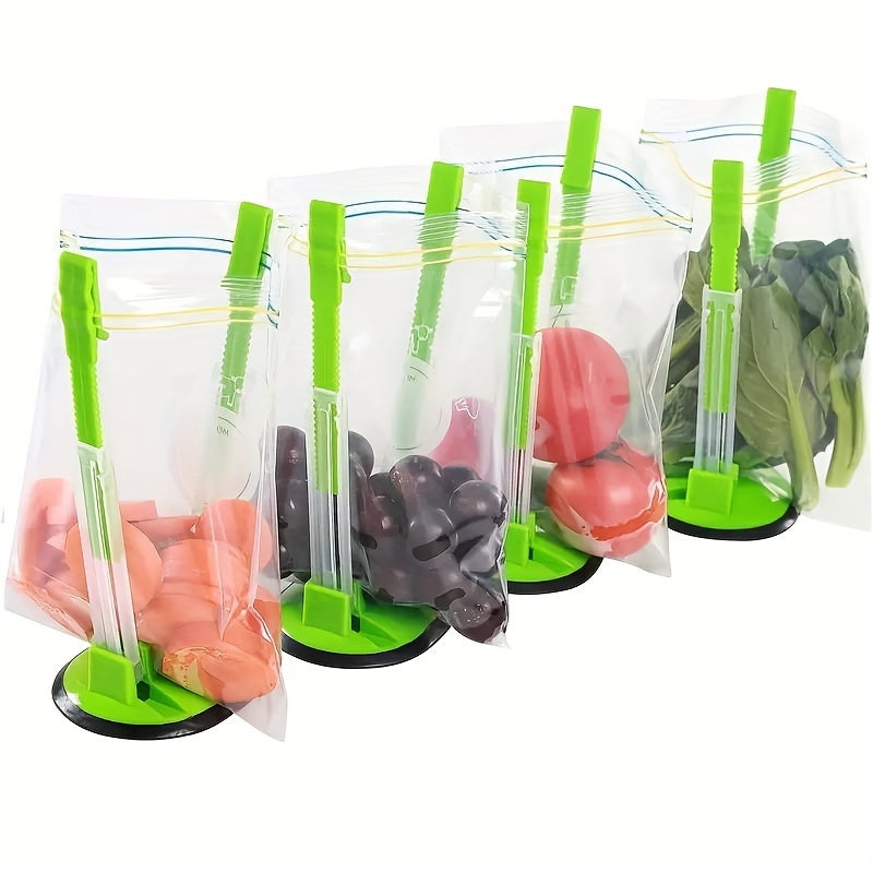 Adjustable Baggy Rack Stand Holder for Ziplock Bags & Freezer Storage Bags