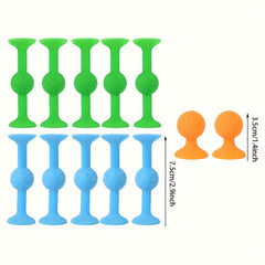 12pcs Funny Silicone Block Building Toys for Kids