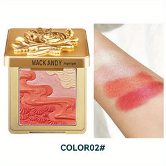 Shimmering Blush Palette for Contouring Highlighting 10g