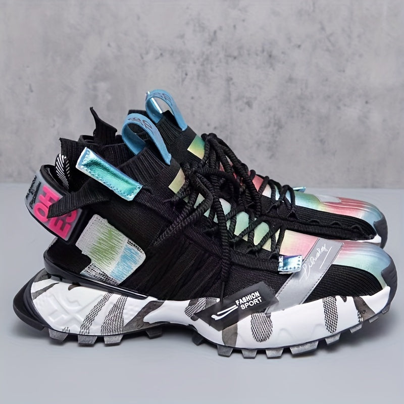 Men's High Top Sport Shoes Comfortable Breathable Non Slip Casual Sneakers