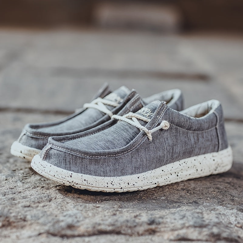 Men's Denim Slip On Loafers Flat Shoes