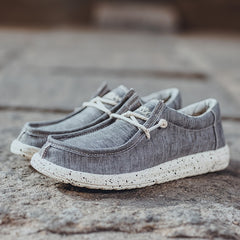 Men's Denim Slip On Loafers Flat Shoes
